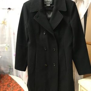 Ladies pee coat black
